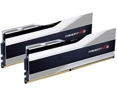 RAM 64GB G.Skill DIMM 6000 (2x 32 GB) Dual-Kit (sidabrinis, F5-6000J3238G32GX2-TZ5S, Trident Z5, INTEL XMP)