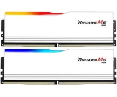 RAM G.Skill 64GB DIMM 6400 (2x 32 GB) Dual-Kit (wei, F5-6400J3239G32GX2-RM5RW, Ripjaws M5 RGB, INTEL XMP)