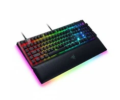 Klaviatūra RAZER BlackWidow V4 be klavišų veikiantis „Hyperspeed“ | Karštosios keitimo funkcijos, oranžiniai lytėjimo jungikliai, 3 kartos, „Razer Chroma™ RGB“