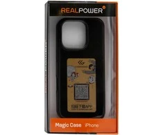 Dėklas RealPower 504406 pokrowiec na telefon komórkowy 16 cm (6.3") Juodas