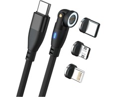 Kabelis USB Realpower USB-A - USB-C 1 m Juodas (439615)