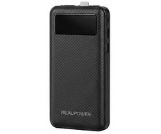 Powerbank Realpower PB-10000 Plus 10000mAh Juodas