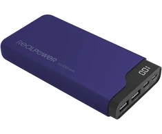 Mėlyna Powerbank RealPower Type-C 15000 Midnight mėlynas