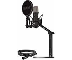 Rode Microphones NT1 Signature +XLR-cable+Desktop Studio Arm , microphone - juodas, Bundle