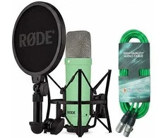 Rode Microphones NT1 Signature +XLR-cable+Desktop Studio Arm , microphone - lightgreen, Bundle