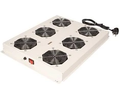 ROLINE 19-col. Dachlftereinheit 6 Lfter, ON/OFF fr Serverschrank der PRO Serie grau