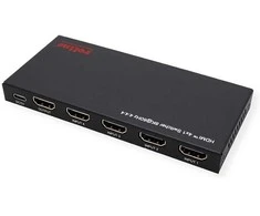 ROLINE 8K HDMI Switch, 4-fach, mit IR-Fernbedienung