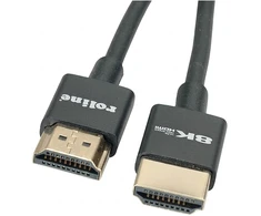 ROLINE 8K HDMI Ultra HD Kabelis mit Ethernet, Slim, ST/ST, juodas, 2 m