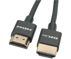 ROLINE 8K HDMI Ultra HD Kabelis mit Ethernet, Slim, ST/ST, juodas, 1,5 m
