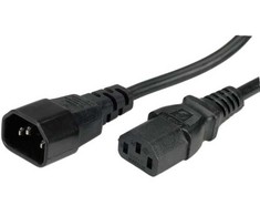 Kabelis zasilający Roline ROLINE Monitorius Power Cable juodas 0.5 m
