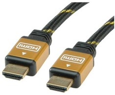 Roline HDMI – HDMI laidas 10 m aukso spalvos (11.04.5566)