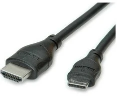 ROLINE HDMI KABELIS+ETH..A-C.0.8M