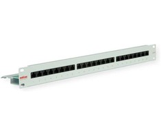 Roline Patch panel Cat.6 (Class E) 19, 24 porty pilka