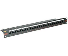 Roline Patch panel Cat.6 (Class E) 19, 24P non-screened juodas