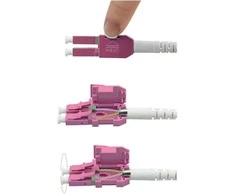 ROLINE LWL-Kabelis duplex 50/125m OM4, LC/LC, UNIBOOT, violett, 10 m
