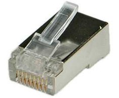 Roline užspaudžiamas kištukas RJ-45 10 vnt., STP Cat. 5e (12.01.1089)