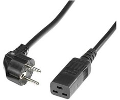 Kabelis zasilający Roline ROLINE Power Cable CEE7/7 to C19. 16A. Juodas 3.0m