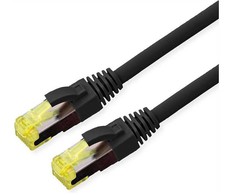 ROLINE Outdoor Patchkabel Cat.6A (Class EA) S/FTP (PiMF), Litzendraht, LSOH, juodas, 0,3 m