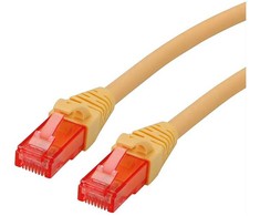 Roline Patchcable -RJ- 45-3 m - UTP - CAT 6 - be halogenų, suvyta - geltona (21.15.2523)