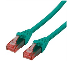 Roline Patchcable -RJ- 45-3 m - UTP - CAT 6 - be halogenų, suvyta - žalia (21.15.2533)