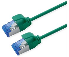 ROLINE Patchkabel Cat.6A (Class EA) S/FTP (PiMF), LSOH, PoE, grn, 1,5 m