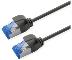 ROLINE Patchkabel Cat.6A (Class EA) S/FTP (PiMF), LSOH, PoE, juodas, 3 m