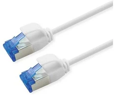 ROLINE Patchkabel Cat.6A (Class EA) S/FTP (PiMF), LSOH, PoE, wei, 1,5 m
