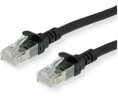 „Roline Patchcable“ – RJ45-3m – UTP – CAT 6a – be halogenų, suvyta – juoda (21.15.2753)