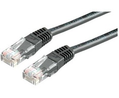 Roline PatchCord, UTP, Kat. 5e, 2m, juoda (21.15.0545)