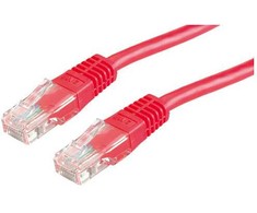 Roline PatchCord, UTP, Cat5e, 5m, raudona (21.15.0561)