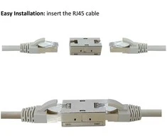 ROLINE RJ-45 Kupplung geschirmt, Cat.6A (Class EA), Metallgehuse