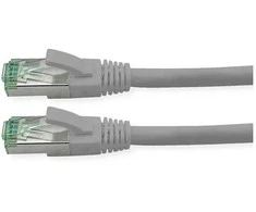 ROLINE RM Patchkabel Cat.6A S/FTP (PiMF), grau, 0,3 m