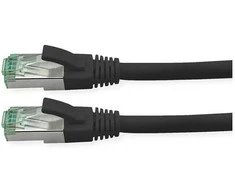 ROLINE RM Patchkabel Cat.6A S/FTP (PiMF), juodas, 10 m