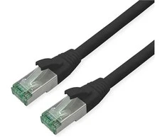 ROLINE RM Patchkabel Cat.6A S/FTP (PiMF), juodas, 15 m