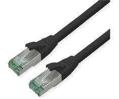 ROLINE RM Patchkabel Cat.6A S/FTP (PiMF), juodas, 5 m