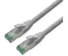 ROLINE RM Patchkabel Cat.6A S/FTP (PiMF), grau, 0,3 m