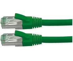 ROLINE RM Patchkabel Cat.6A S/FTP (PiMF), grn, 3 m