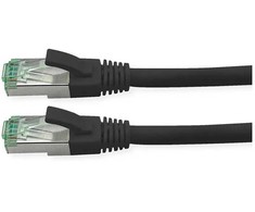 ROLINE RM Patchkabel Cat.6A S/FTP (PiMF), juodas, 7 m