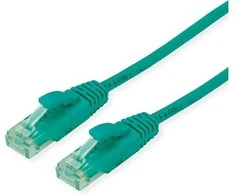 ROLINE RM Patchkabel Cat.6A UTP, grn, 1 m