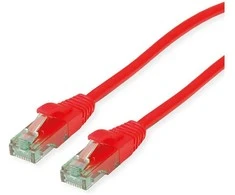 ROLINE RM Patchkabel Cat.6A UTP, raudona, 0,3 m
