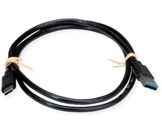 ROLINE RM USB 3.2 Gen 1 Kabelis, A-C, ST/ST, juodas, 0,5 m