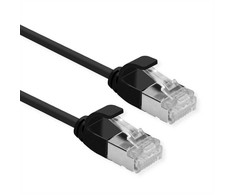 Roline ROLINE F/UTP DataCenter Patch Cord Cat.6A (EA klasė), LSOH, labai plonas, juodas, 3 m