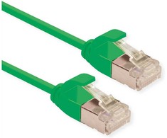 Roline ROLINE F/UTP DataCenter Patch Cord Cat.6A (EA klasė), LSOH, labai plonas, žalias, 0,5 m