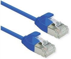 Roline ROLINE F/UTP DataCenter Patch Cord Cat.6A (EA klasė), LSOH, labai plonas, mėlynas, 0,3 m