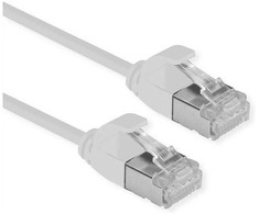 Roline ROLINE F/UTP DataCenter Patch Cord Cat.6A (EA klasė), LSOH, labai plonas, pilkas, 1 m