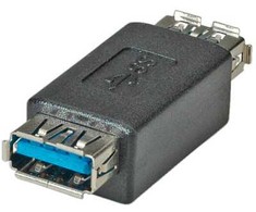 ROLINE USB 3.0 adapteris, A tipo F į A tipo F, juodas