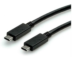 USB kabelis Roline USB-C - USB-C 1 m juodas (11.02.9057)