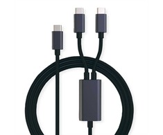 „Roline USB-C“ – 2 x USB-C USB laidas, 1,85 m juodas (11.02.8308)