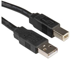 ROLINE USB 2.0 kabelis, A-B tipo, 1,8 m, 1,8 m, USB A, USB B, USB 2.0, kištukas/kištukas, juodas