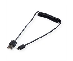 ROLINE USB2.0 SPIRALKABEL A-MICROB
